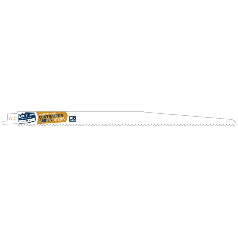 Century Drill And Tool Contractor Series Reciprocating Saw Blade 6t X 12 2 Pack