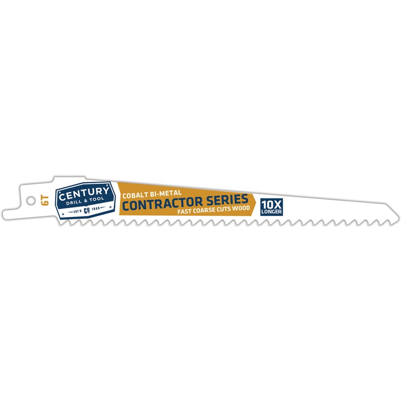Century Drill And Tool Contractor Series Reciprocating Saw Blade 6t X 6 5 Pack
