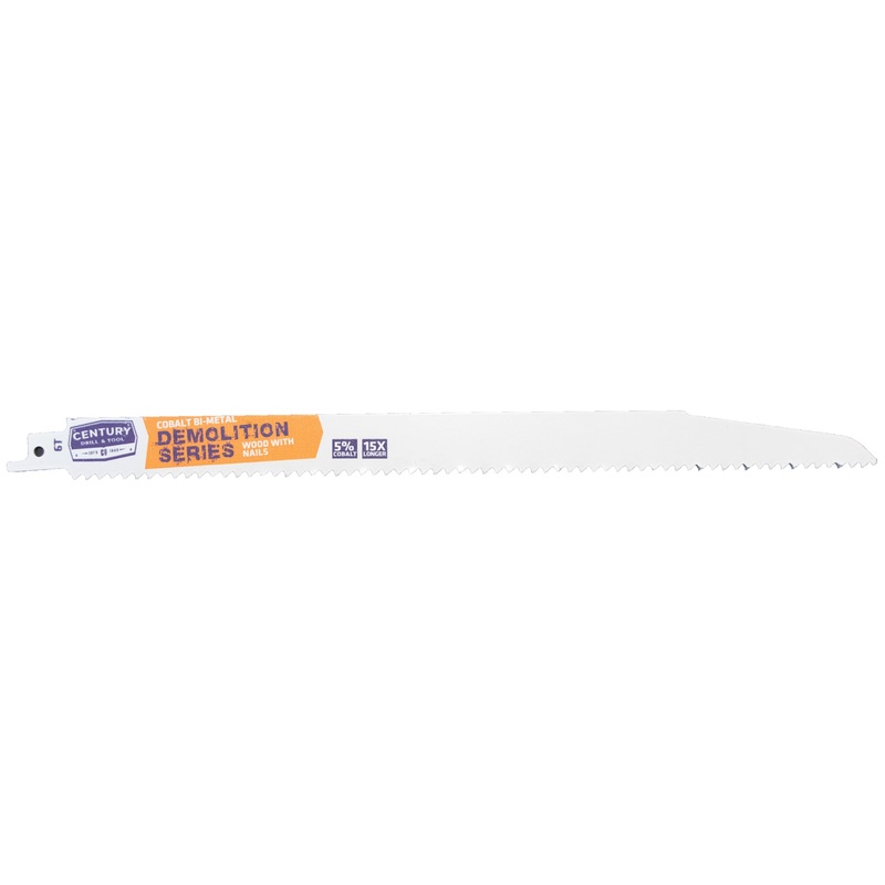 Century Drill And Tool Demolition Series Reciprocating Saw Blade 6T X 12