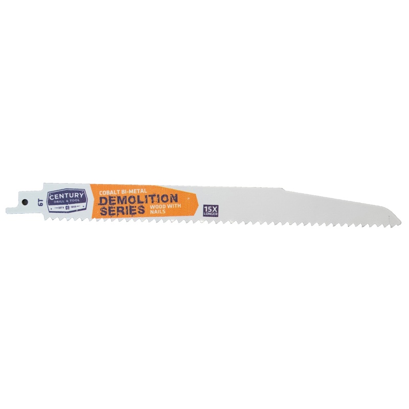 Century Drill And Tool Demolition Series Reciprocating Saw Blade 6t X 6