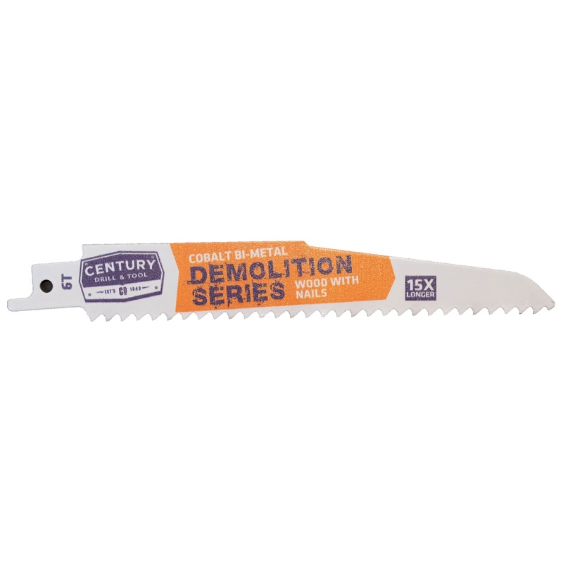 Century Drill And Tool Demolition Series Reciprocating Saw Blade 6t X 9
