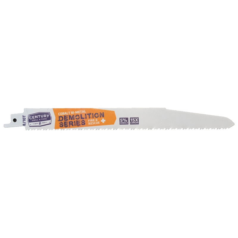 Century Drill And Tool Demolition Series Reciprocating Saw Blade 8/10t X 9