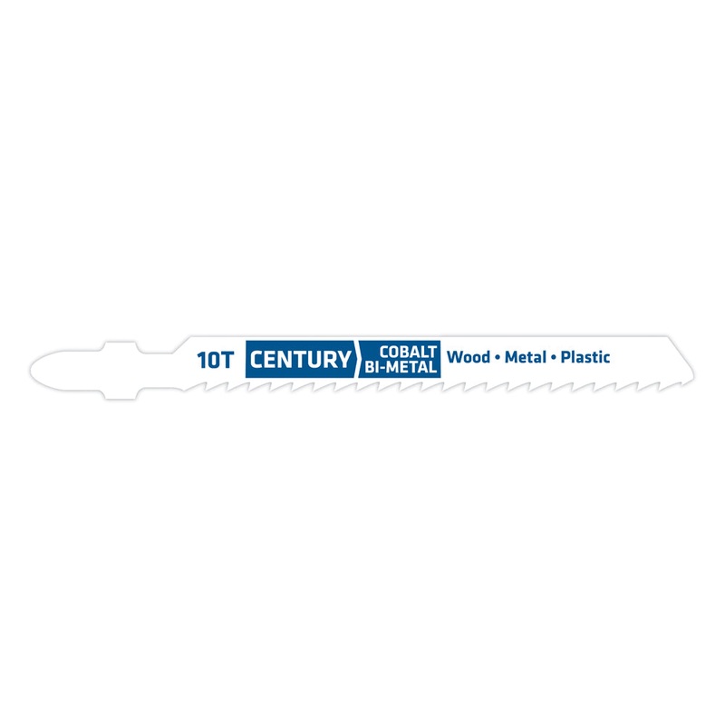 Century Drill And Tool Jig-Saw Blade 10t Bi-Metal 3-5/8 Length .040 Thickness Tang Shank