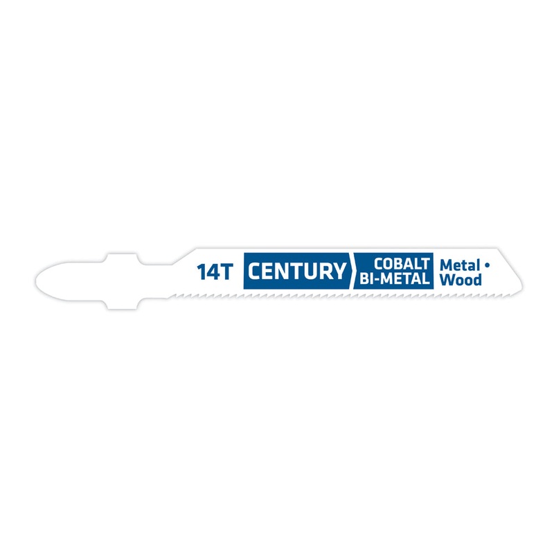 Century Drill And Tool Jig-Saw Blade 14t Bi-Metal 2-3/4 Length .040 Thickness Tang Shank