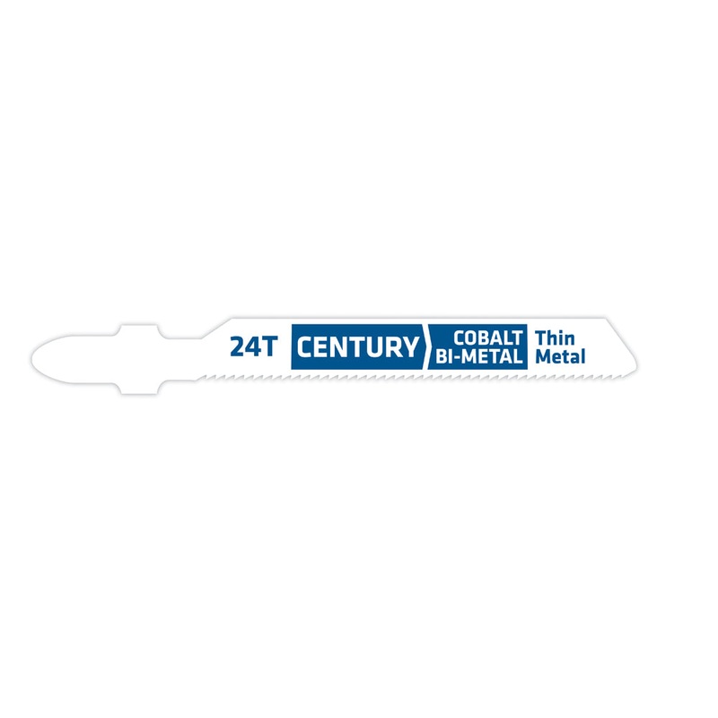 Century Drill And Tool Jig-Saw Blade 24t Bi-Metal 2-3/4 Length .040 Thickness Tang Shank