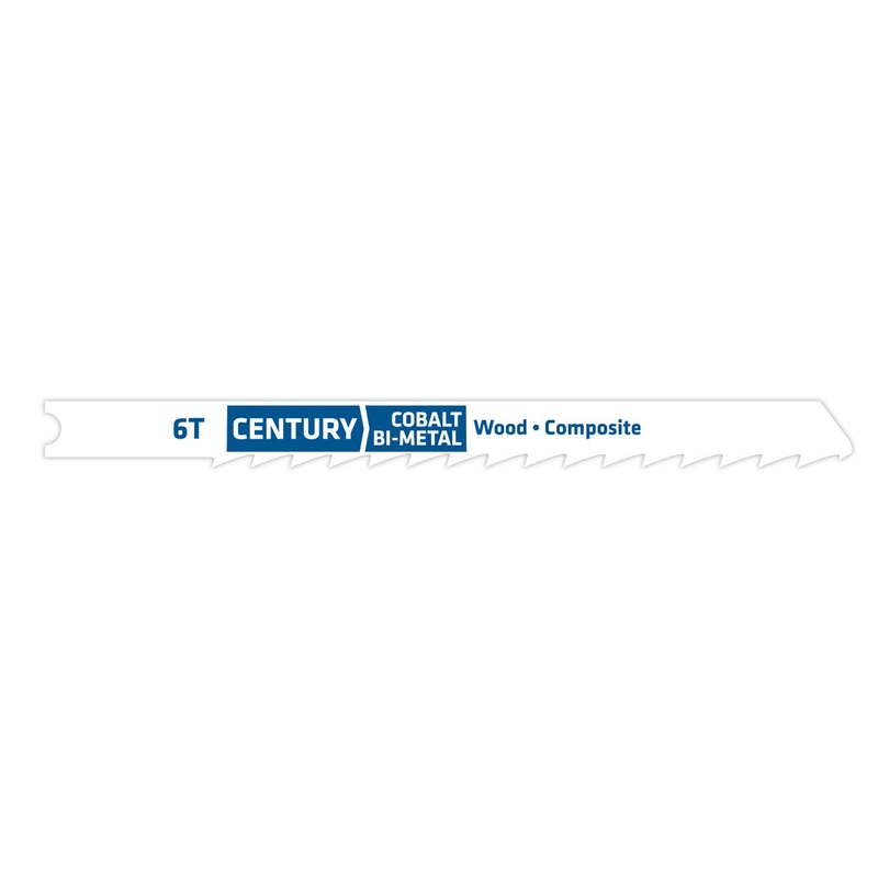 Century Drill And Tool Jig-Saw Blade 6t Bi-Metal 3-5/8 Length .040 Thickness Universal Shank