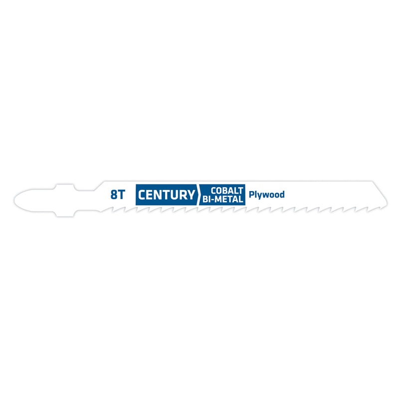 Century Drill And Tool Jig-Saw Blade 8t Bi-Metal 3-5/8 Length .040 Thickness Tang Shank