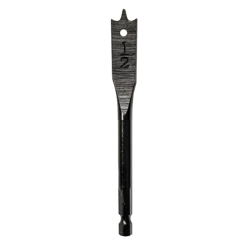 Century Drill And Tool Stubby Lazer Spade 1/2 X 4 Power Drive Shank 1/4