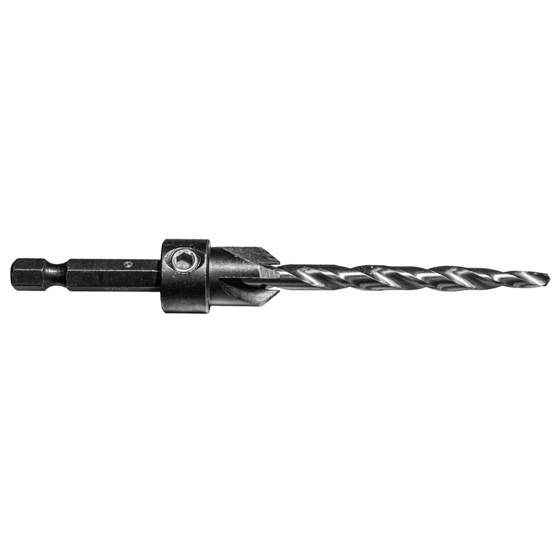 Century Drill And Tool Taper Countersink #12 1/4 Hex Shank 7/32 Drill Size