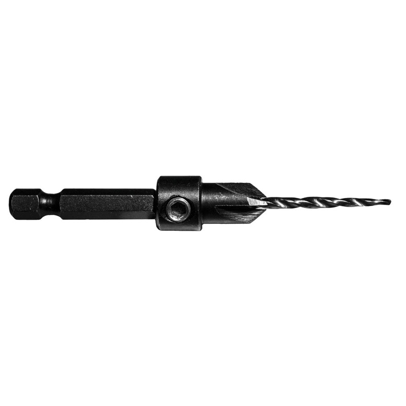 Century Drill And Tool Taper Countersink #4 1/4 Hex Shank 7/64 Drill Size