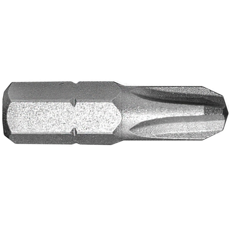 Century Drill And Tool Phillips Screwdriver Bit #3 Insert 1 Bit S2 Steel 2 Pack