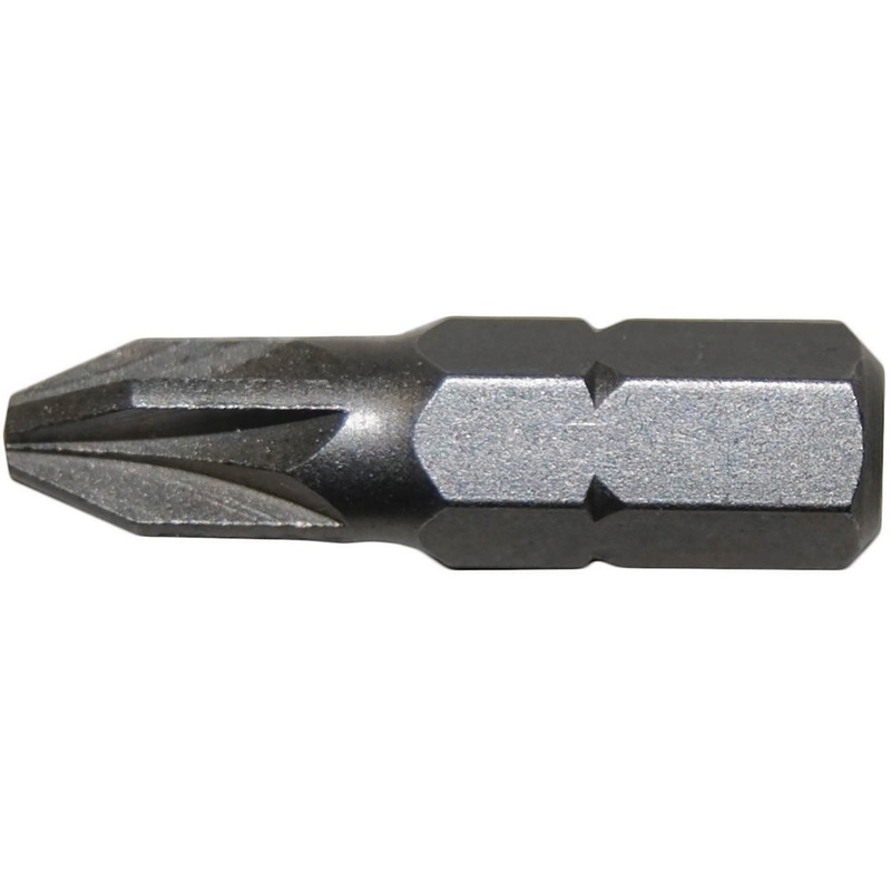 Century Drill And Tool Pozi Bit #3 1 Insert S2 Steel Screwdriver Bit