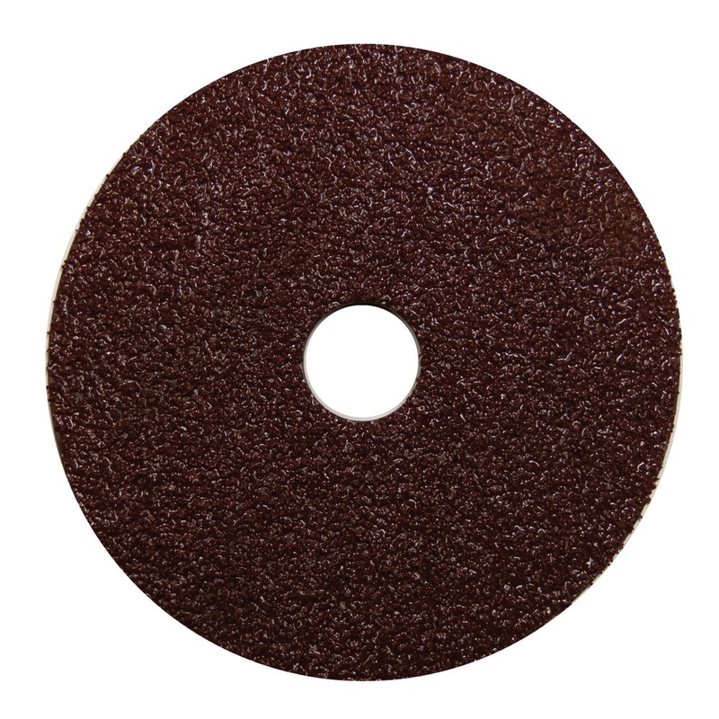 Century Drill And Tool Resin Fiber Disc 5 Diameter 24 Grit 7/8 Arbor 25,000 Safe Rpm 3pack