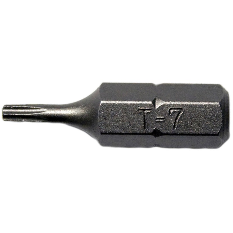 Century Drill And Tool Security Star Insert Bit T7 1 S2 Steel Screwdriver Bit