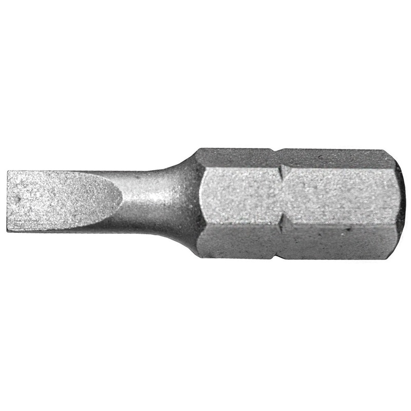 Century Drill And Tool Slotted Screwdriver Bit #6-8 1 Insert Bit S2 Steel 2 Pack