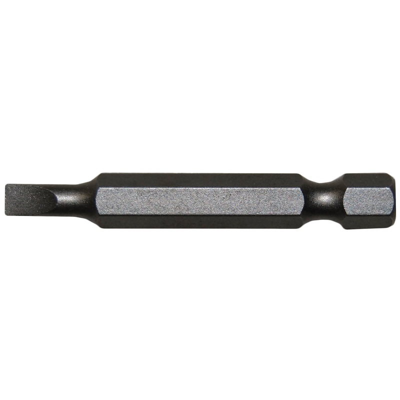 Century Drill And Tool Slotted Screwdriver Bit #6-8 Power 2 Bit S2 Steel
