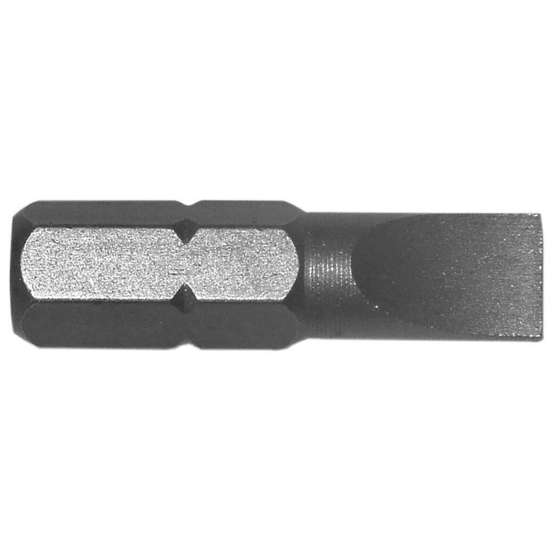 Century Drill And Tool Slotted Screwdriver Bit #8-10 Insert 1 Bit S2 Steel 2 Pack