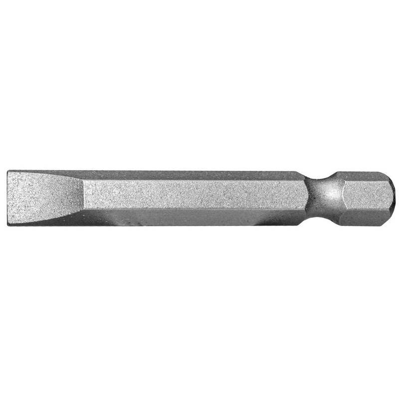 Century Drill And Tool Slotted Screwdriver Bit #8-10 Power 2 Bit S2 Steel