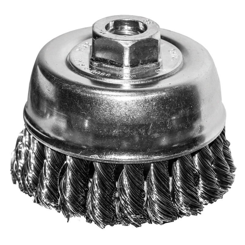 Century Drill And Tool Cup Brush Coarse Knot 6 Size 5/8 X 11 Arbor Safe Rpm 4,500