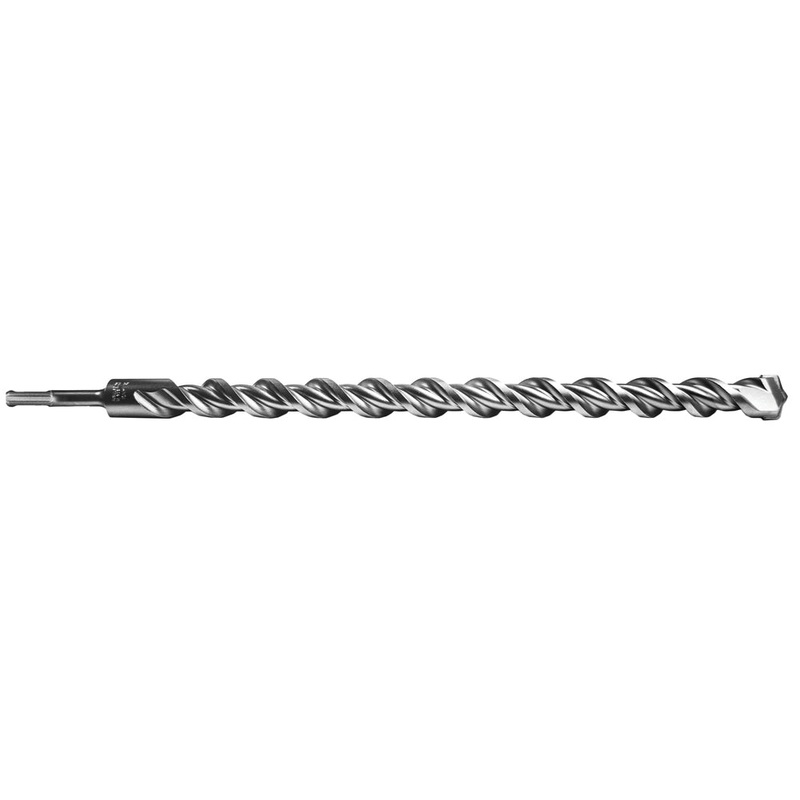 Century Drill And Tool SDS Plus 2-Cutter Sonic Drill Bit 1 Cutting Length 16 Overall Length 18