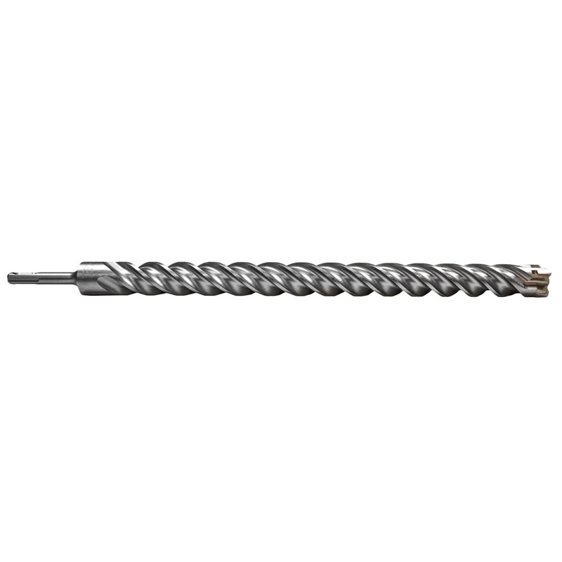 Century Drill And Tool SDS Plus Multi-Cutter Masonry Drill Bit 1 Cutting Length 16 Overall Length 18