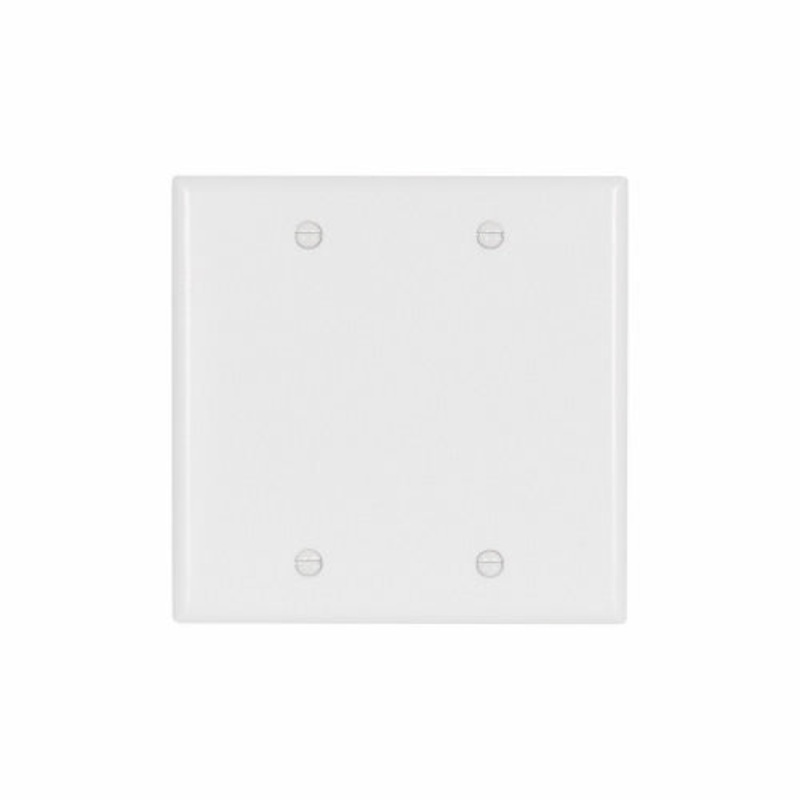 Eaton Cooper Wiring Standard Size Blank Wallplate, White