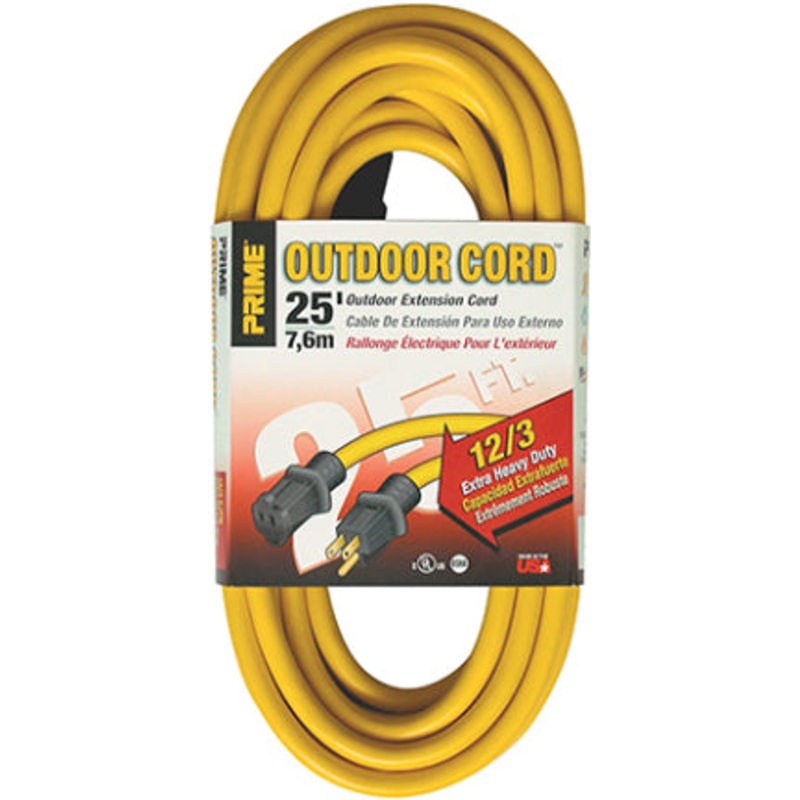 500830 50  12/3 SJTW YELLOW OUTDOOR CORD
