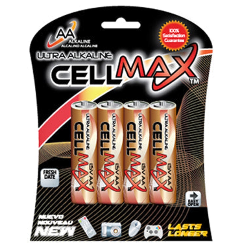 AA CELL MAX ALKALINE BLISTER OF 4