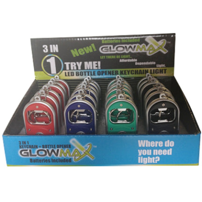 FLASHLIGHT DSP OF 24 KEYCHAIN  3 IN