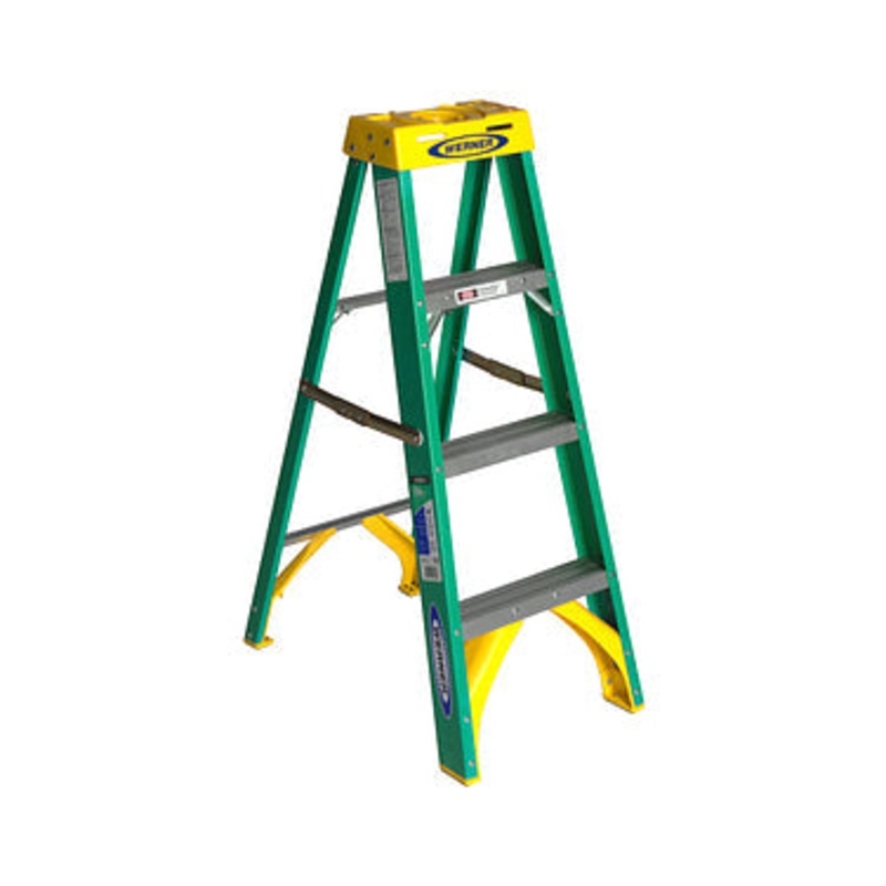 Werner 4ft Type II Fiberglass Step Ladder 5904