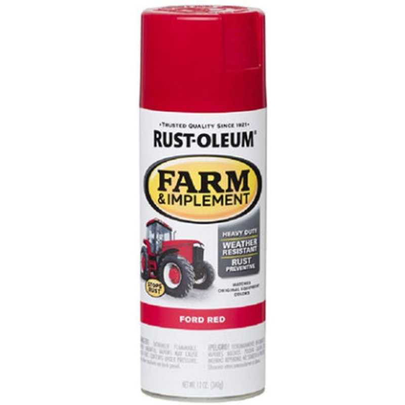 SPRAY PAINT 12 OZ FORD RED FARM/IMPLEMENT