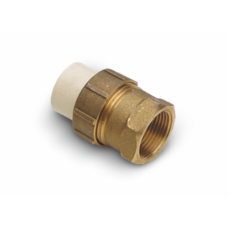 Genova Products 1/2 Low Lead CPVC Slip X 1/2 Brass FIP Transition Union
