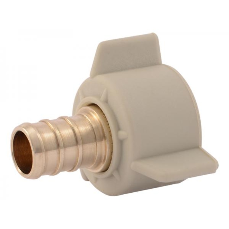 Sharkbite Brass Crimp Swivel Adapter 1/2 in. x 1/2 in. NPSM