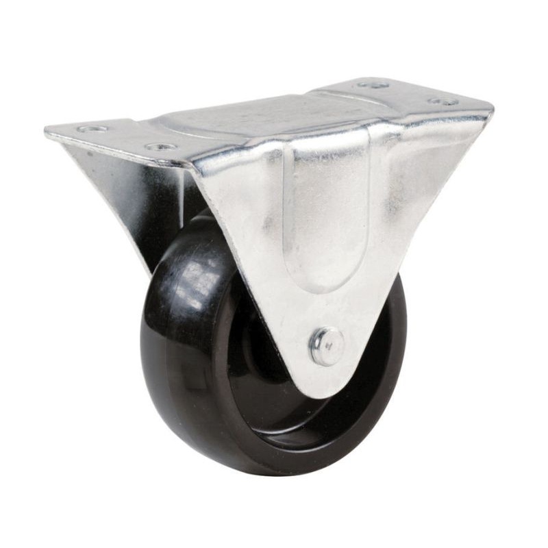Shepherd Hardware 2-Inch Rigid Plate Polypropylene Caster, 125-lb Load Capacity