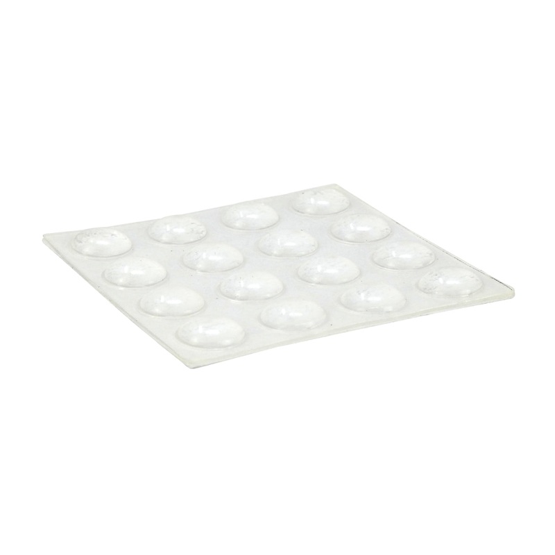 Shepherd Hardware 3/8-Inch Clear Surface Gard Self-Adhesive Round Vinyl Pads/Bumpers Prevents Scratching and Sliding (Pack of 16)