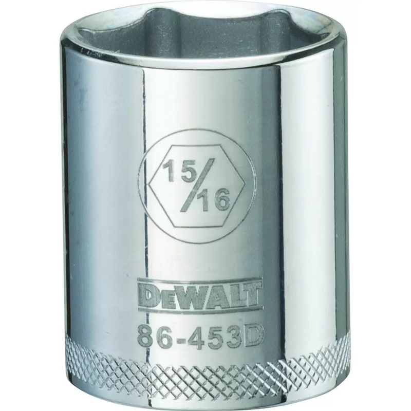 DeWalt 1/2 Drive Standard Length Sockets (6 Point) 15/16-In.