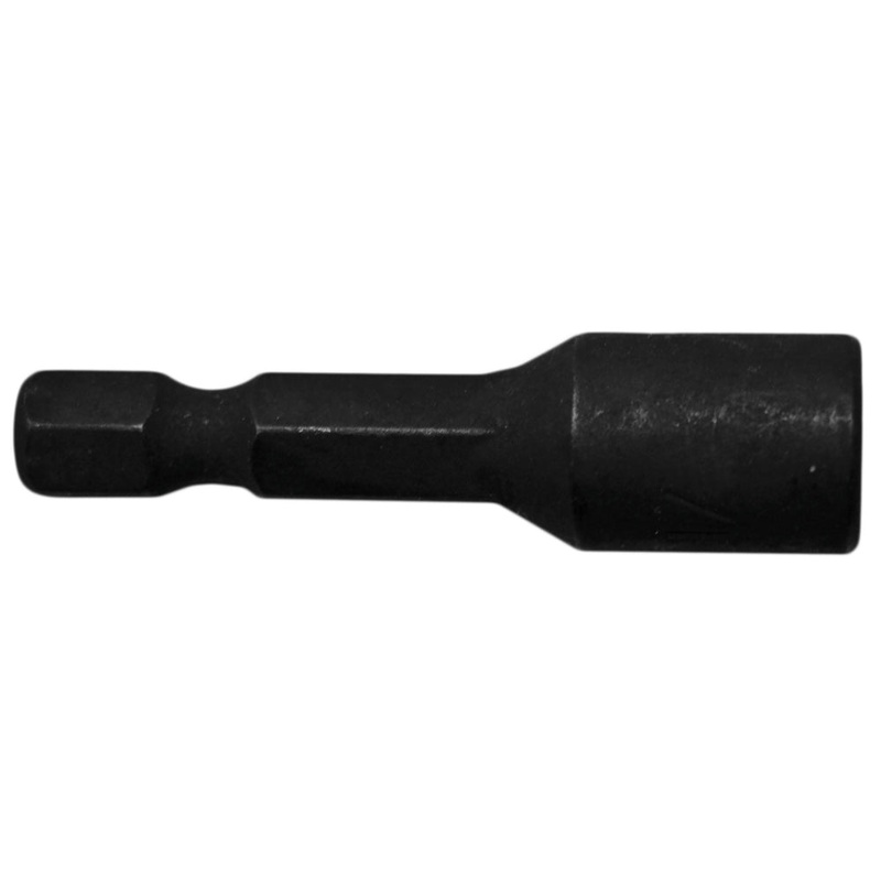Century Drill & Tool Nutsetter Magnetic 7/16 X 1-7/8 Stubby Length 1/4 Hex Shank Impact Pro