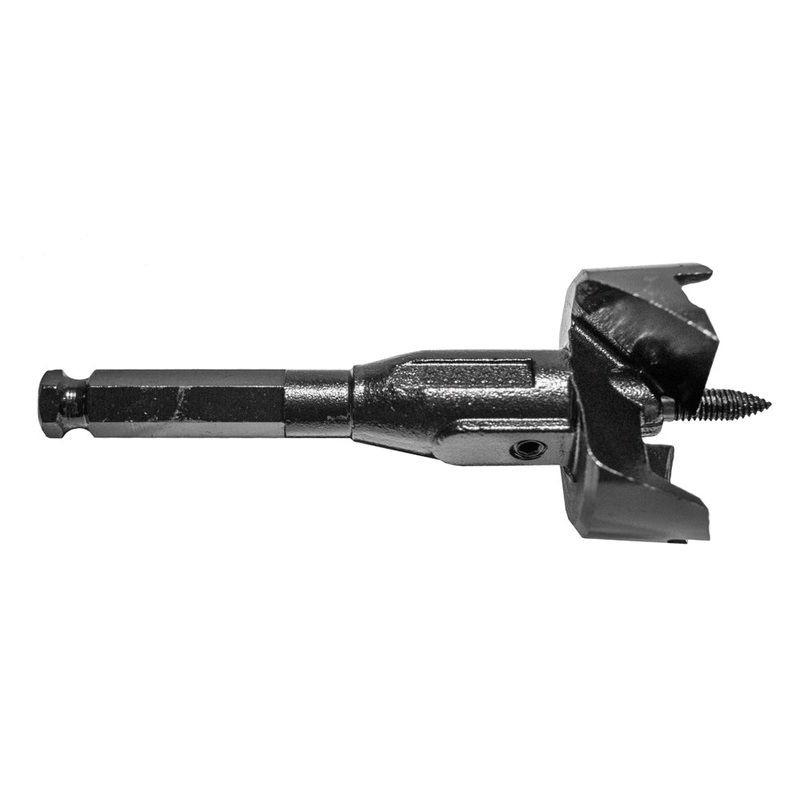 Century Drill & Tool Self Feed Wood Bit 2-9/16 7/16 Shank Fits I.D. Pipe Size 2 Tube Size 2-1/2