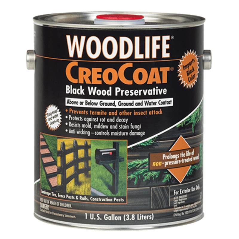 Rust-Oleum Wolman Creocoat Woodlife Water Based Wood Preservative 1 Gal Black