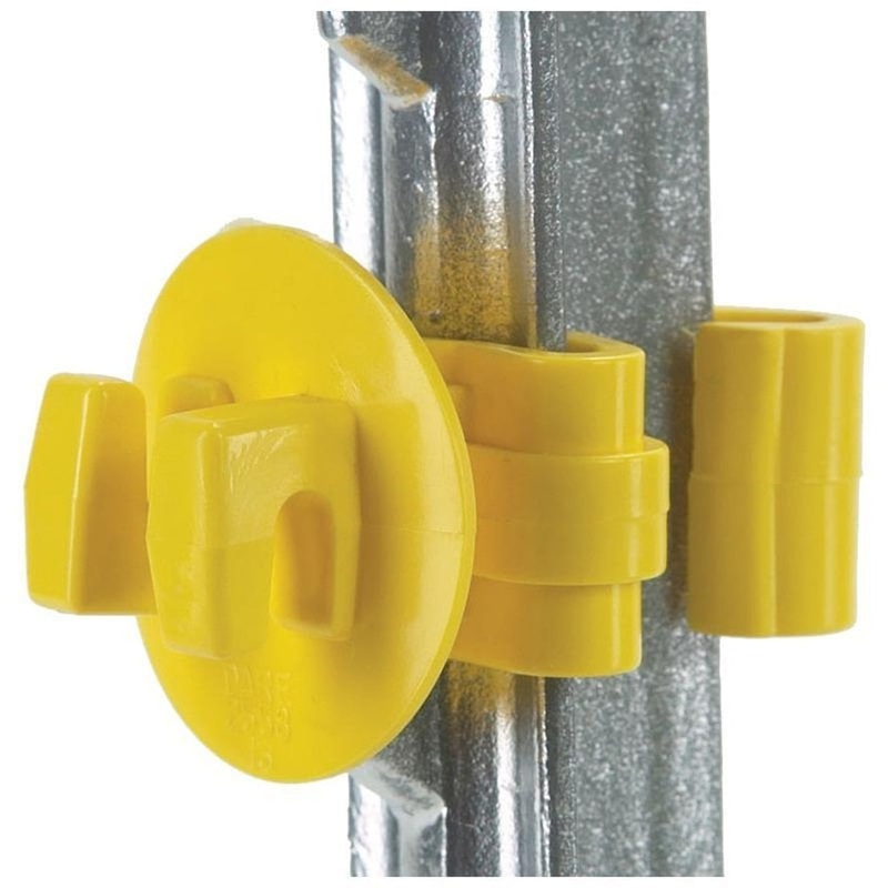 Dare Snug T-Post Insulator|25 PACK / Yellow