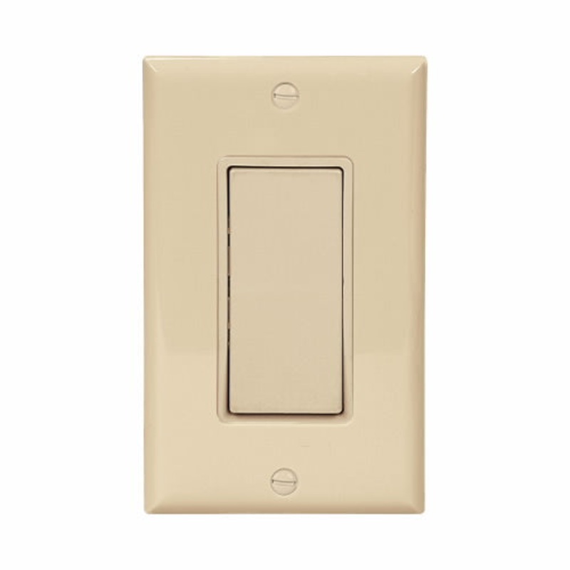 Eaton Cooper Wiring Standard Grade Decorator Switch 15A, 120/277V Ivory