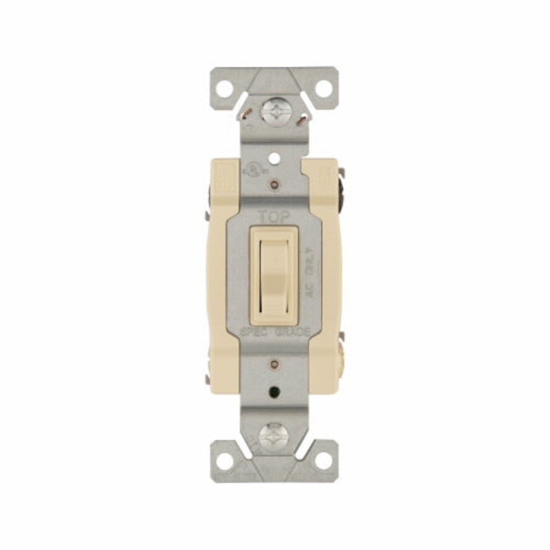 Eaton Cooper Wiring Toggle Switch 15A, 120V Ivory