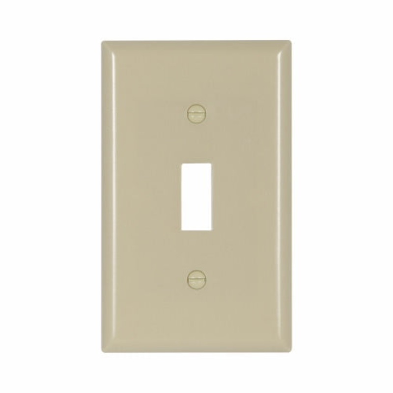 Eaton Cooper Wiring Toggle Wallplate, Ivory 1 Gang