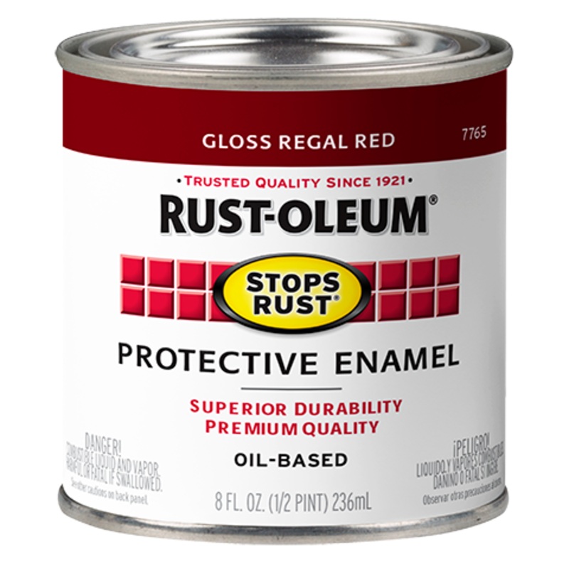 Rust-Oleum Protective Enamel Brush-On Paint Gloss Regal Red