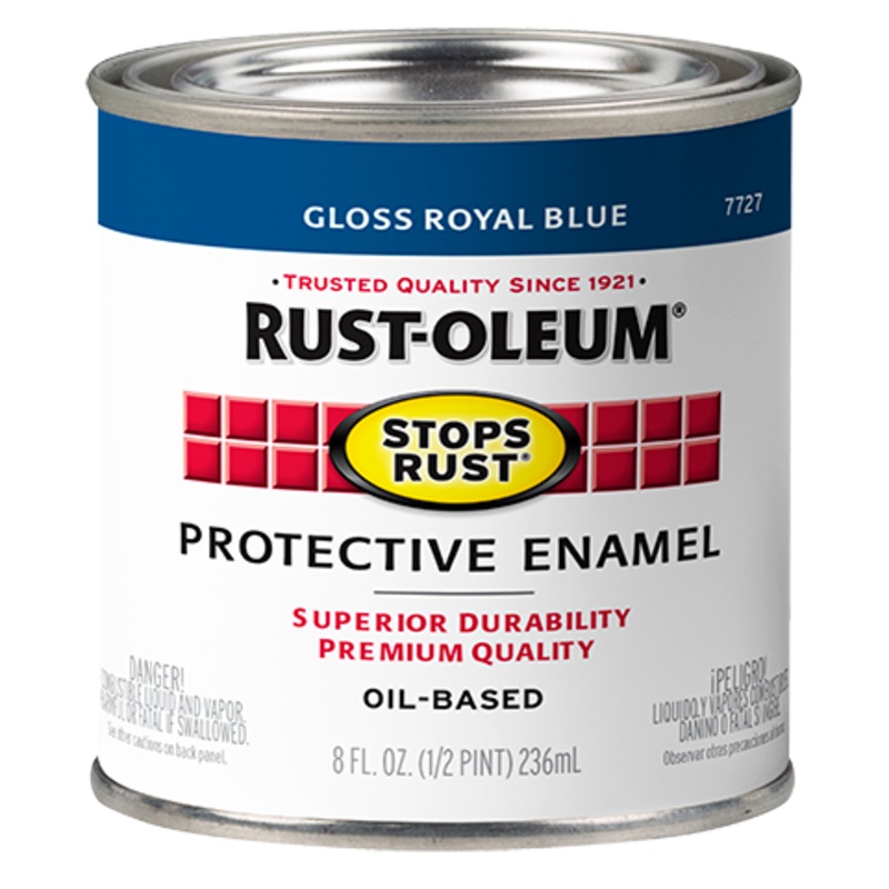 Rust-Oleum Protective Enamel Brush-On Paint Gloss Royal Blue