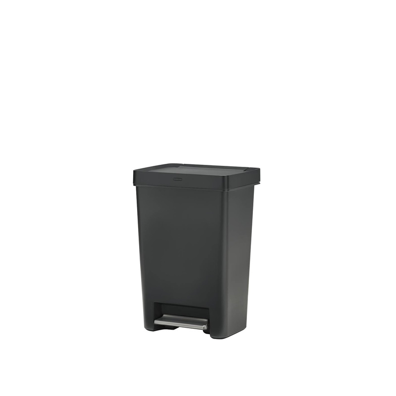 Rubbermaid Premier Series II Step-On Trash Can (12.4-Gallon Charcoal)
