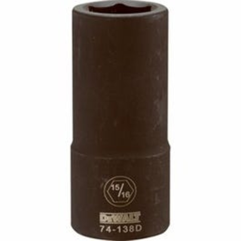 SAE Deep Impact Socket, 6-Point, 3/4-In. Drive, 15/16-in.