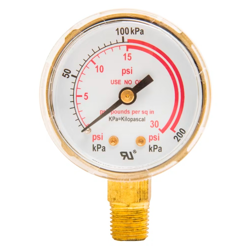 Forney Industries  Regulator Gauge 0-30 PSI