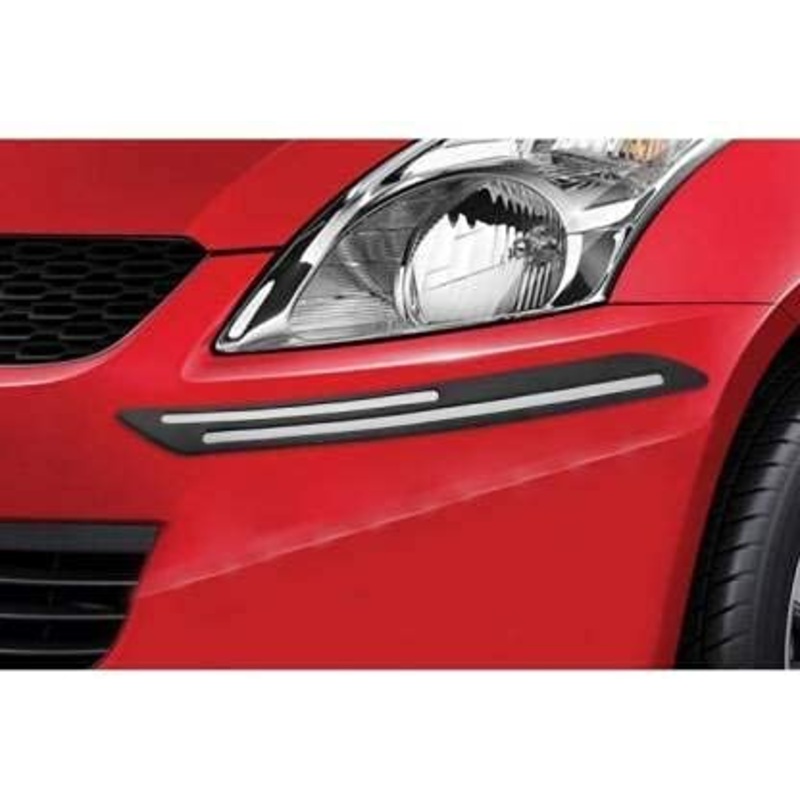 Car Body Corner Bumper Guard Protector Anti-Scratch Sticker Rubber Front Bumper Protector Guard Strips (Universal for All Cars)