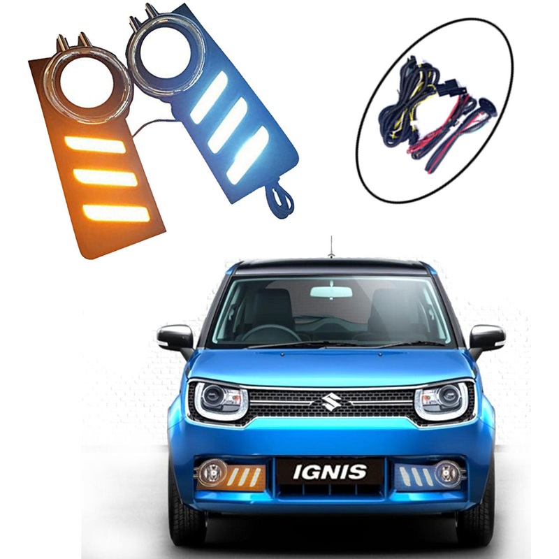 Car Fog Lamp LED Reflector Day time Running Light for – Maruti Suzuki Ignis (Set of 2)